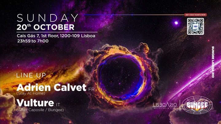 Cover for event: Bungee | ADRIEN CALVET | VOLTURE | SUNDAY 20 OCT