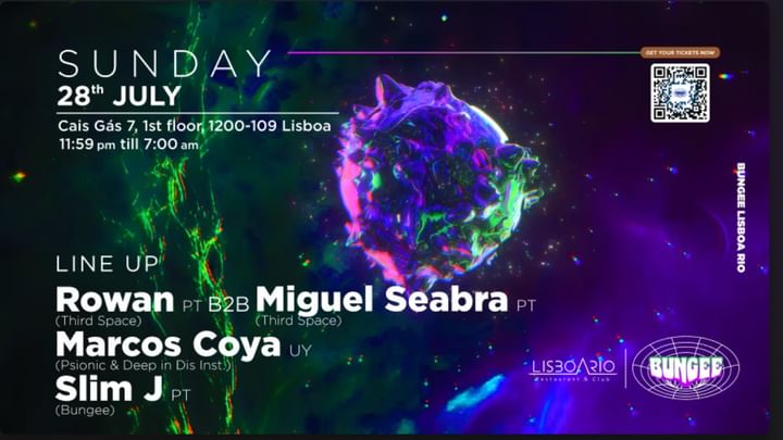 Cover for event: Bungee | MARCOS COYA • ROWAN • MIGUEL SEABRA  |SUN 28 JUL