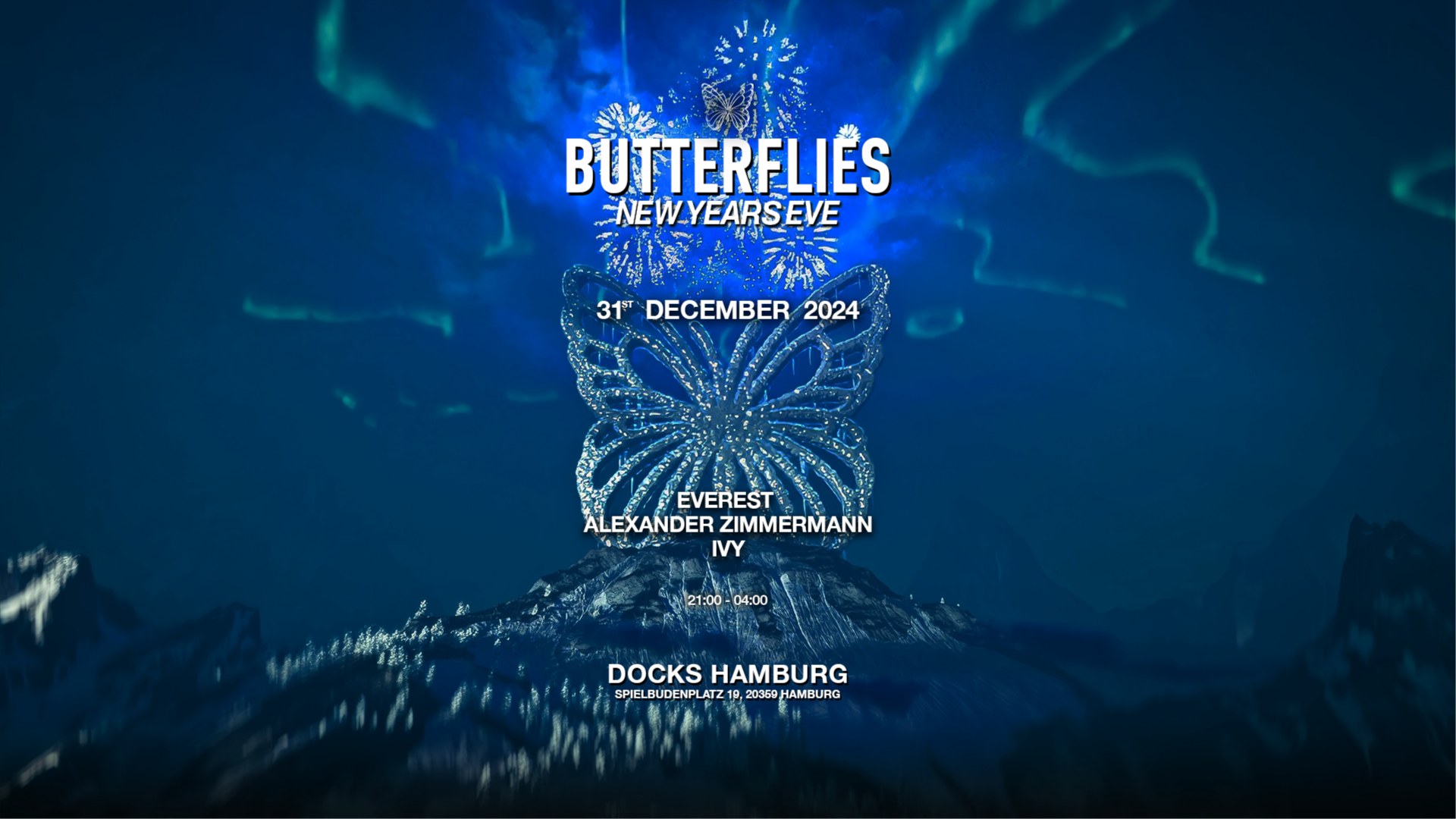 Butterflies NYE at Docks 2025