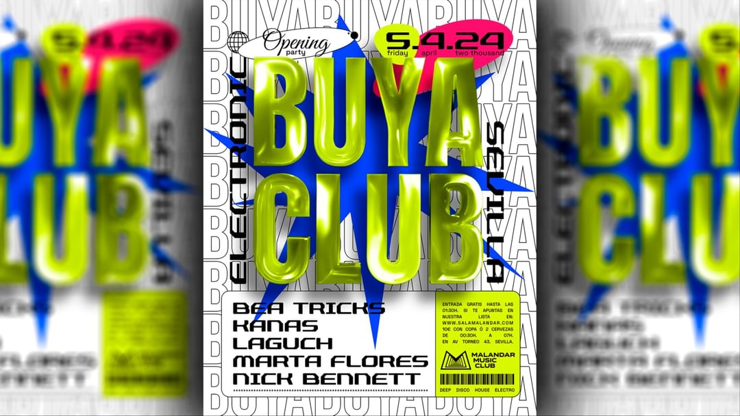 Cartel del evento BUYA / Club