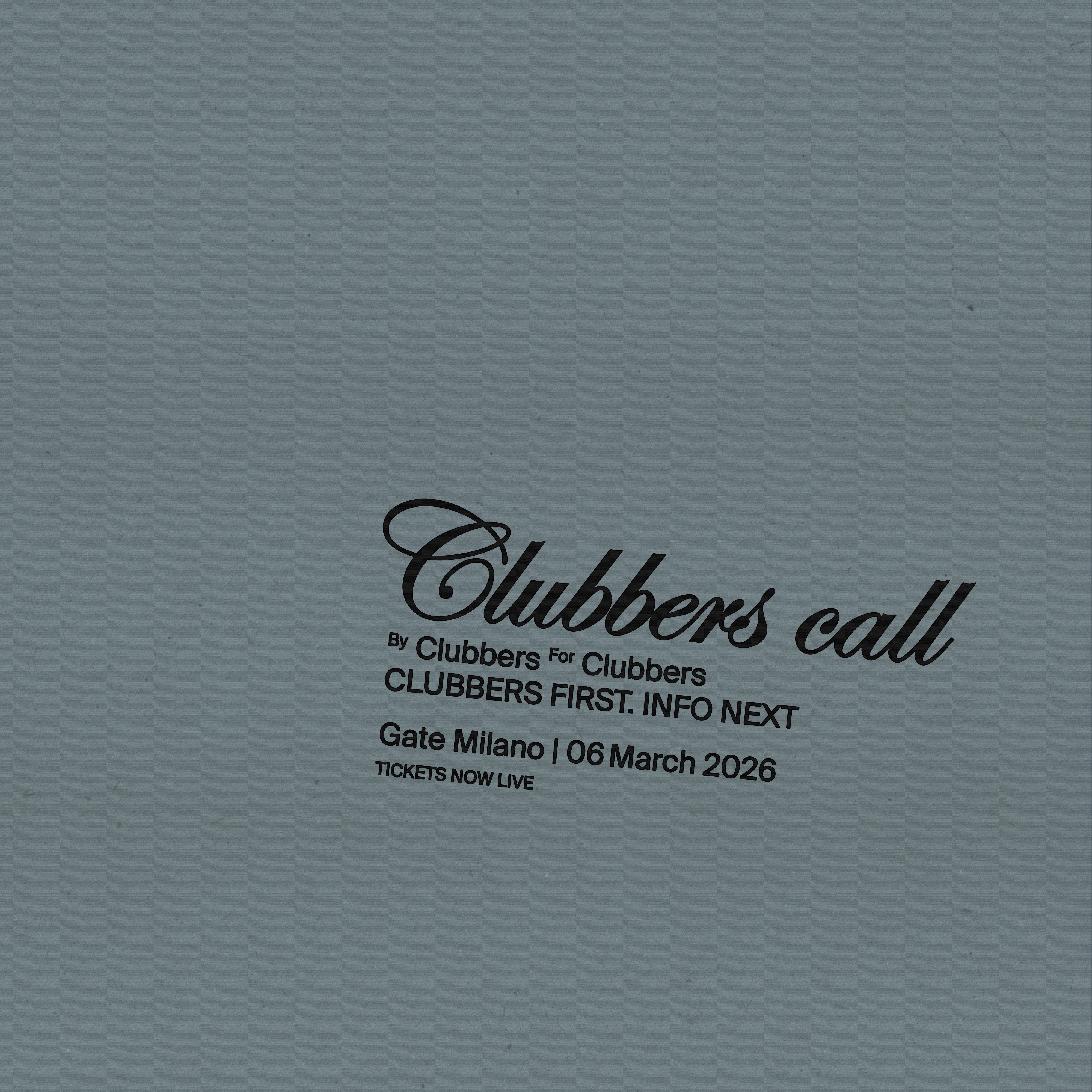 BY CLUBBERS FOR CLUBBERS  image