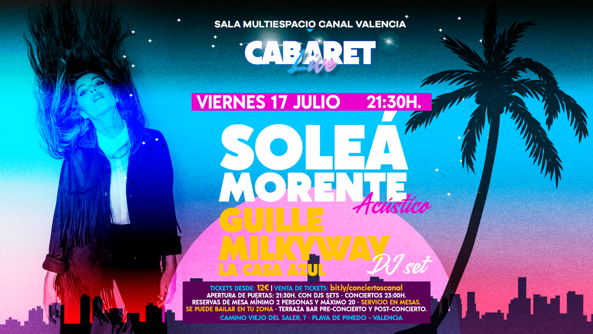 CABARET Live · SOLEÁ MORENTE ACÚSTICO & GUILLE MILKYWAY DJ image