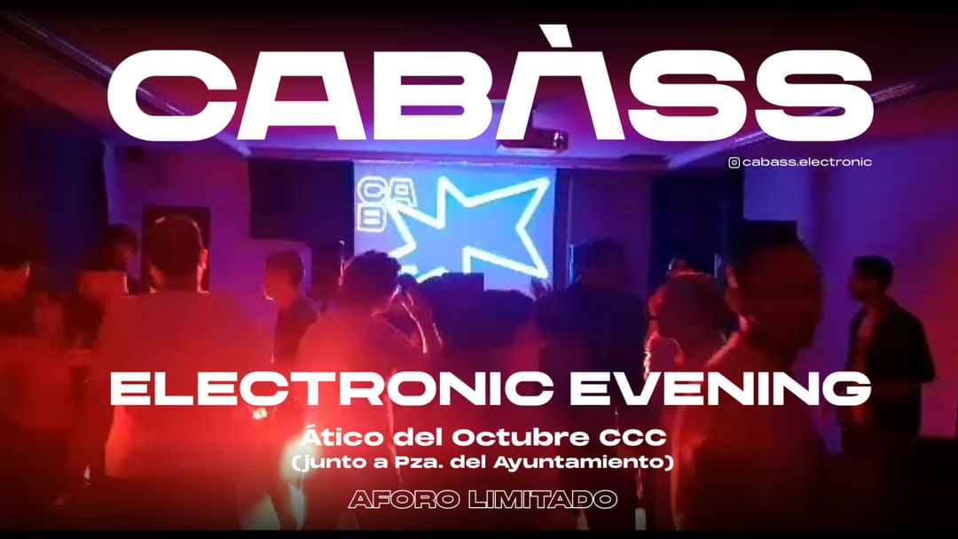 (CANCELADO) CABÀSS Electronic Evening -Eventplakat