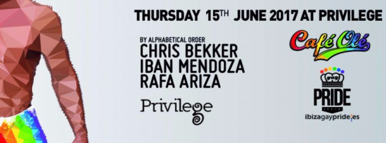 Café Olé and Ibiza Gay Pride at Privilege Ibiza | Chris Bekker, Iban Mendoza & Rafa Ariza image