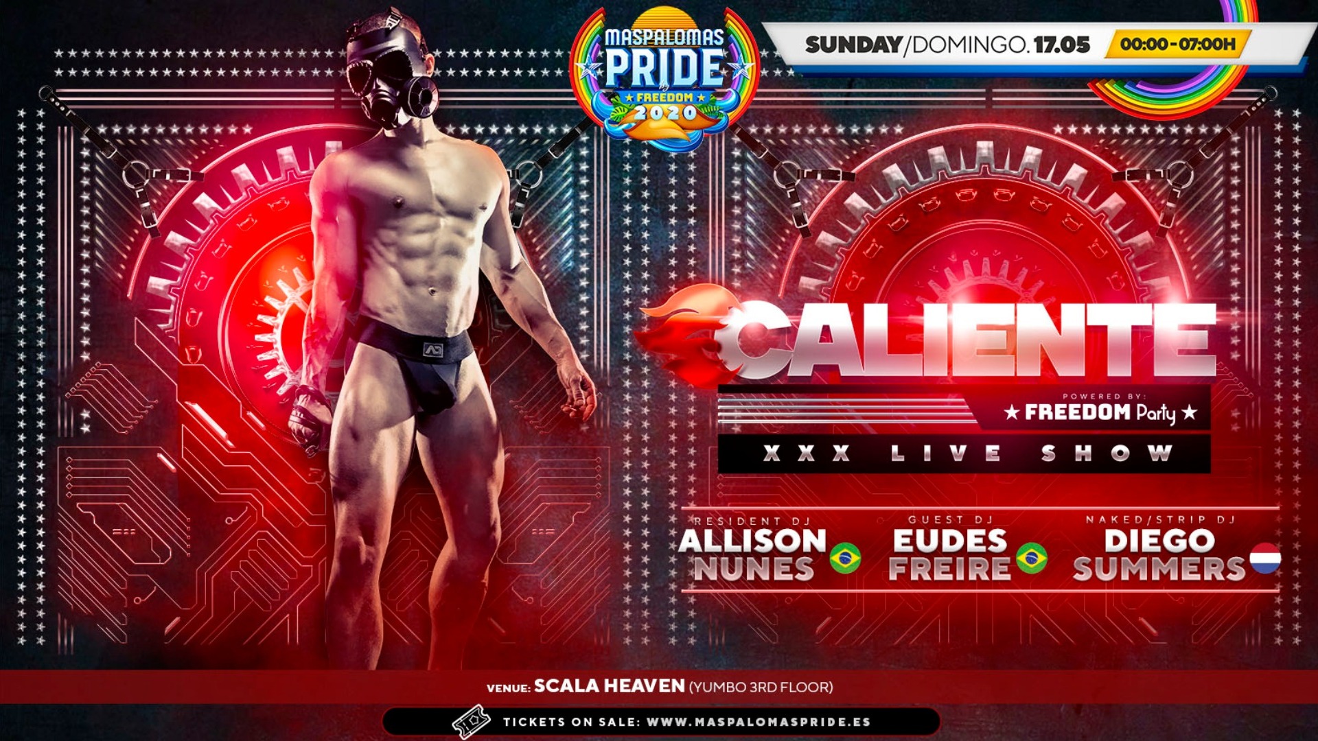 CALIENTE  Party - XXX Live Show - Men Only  Maspalomas Pride 2021 image