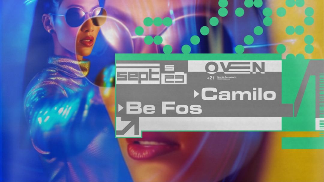 Cartel del evento Camilo + Be Fos