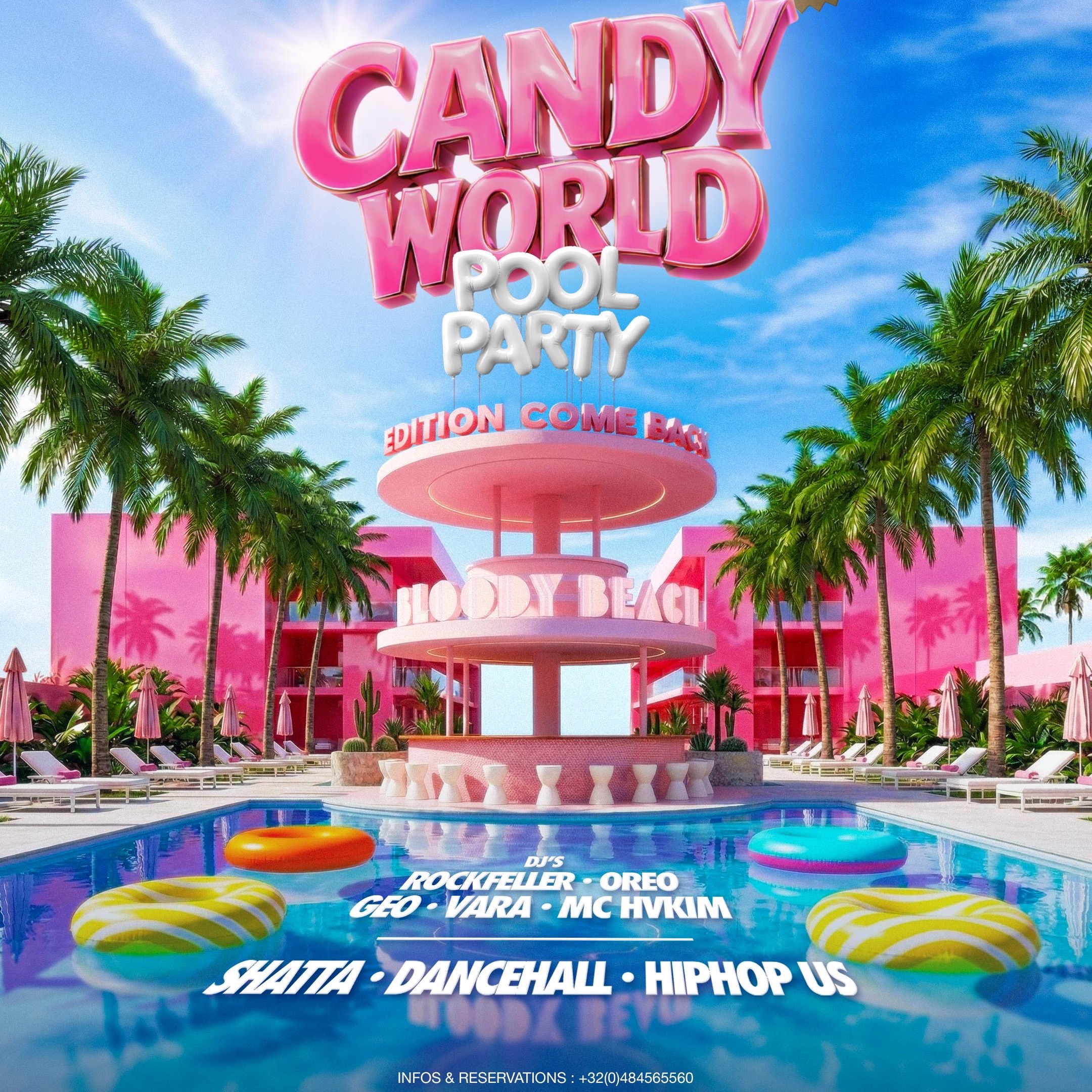 Cartel oficial del evento CANDY WORLD