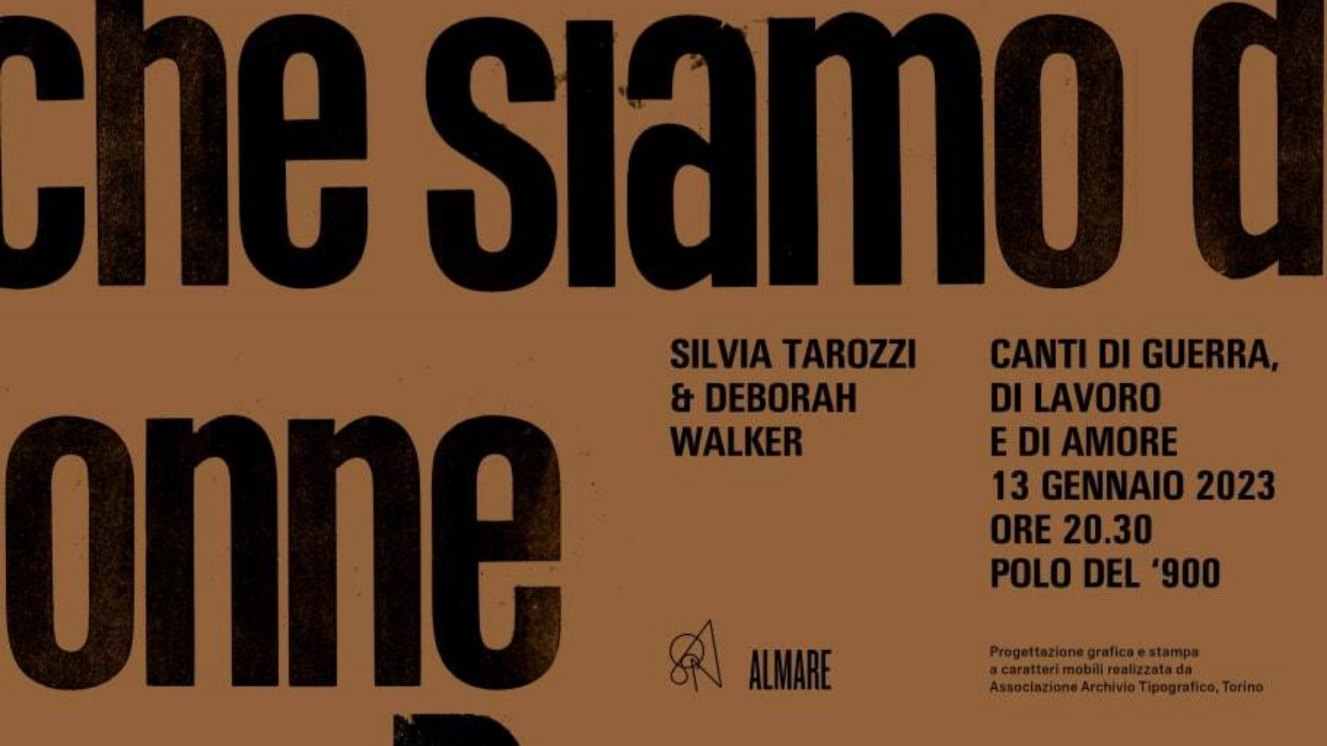 Canti di guerra, di lavoro e d’amore - Silvia Tarozzi e Deborah Walker image