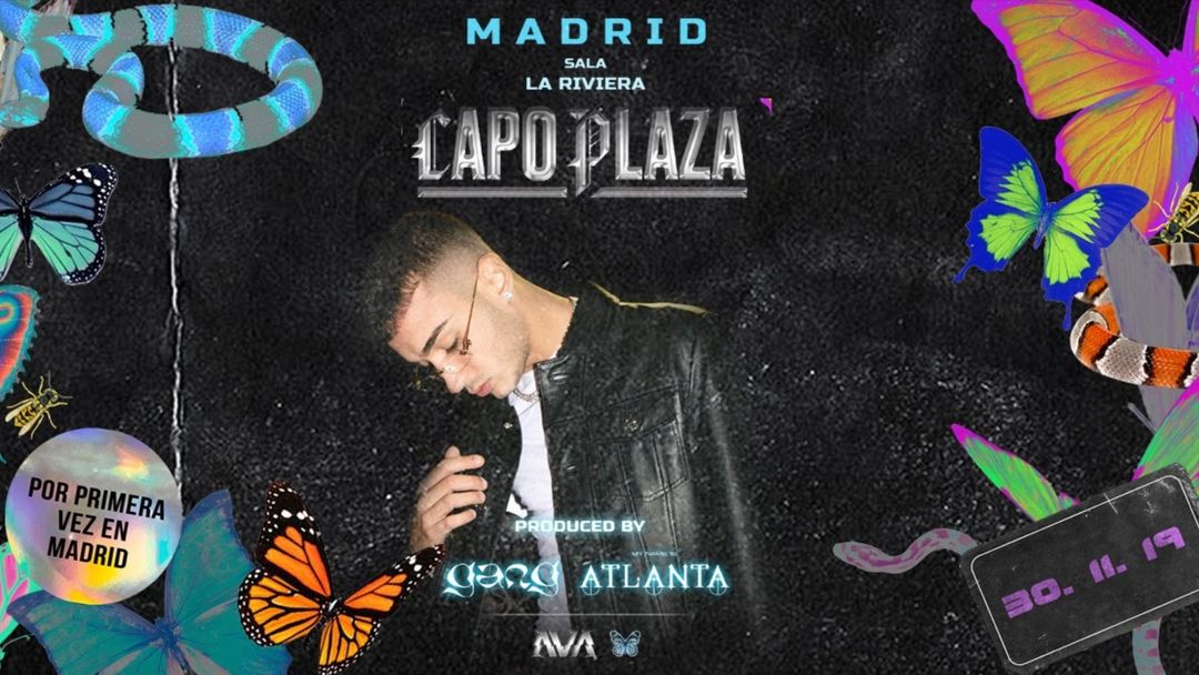 Copertina evento Capo Plaza MADRID by GANG