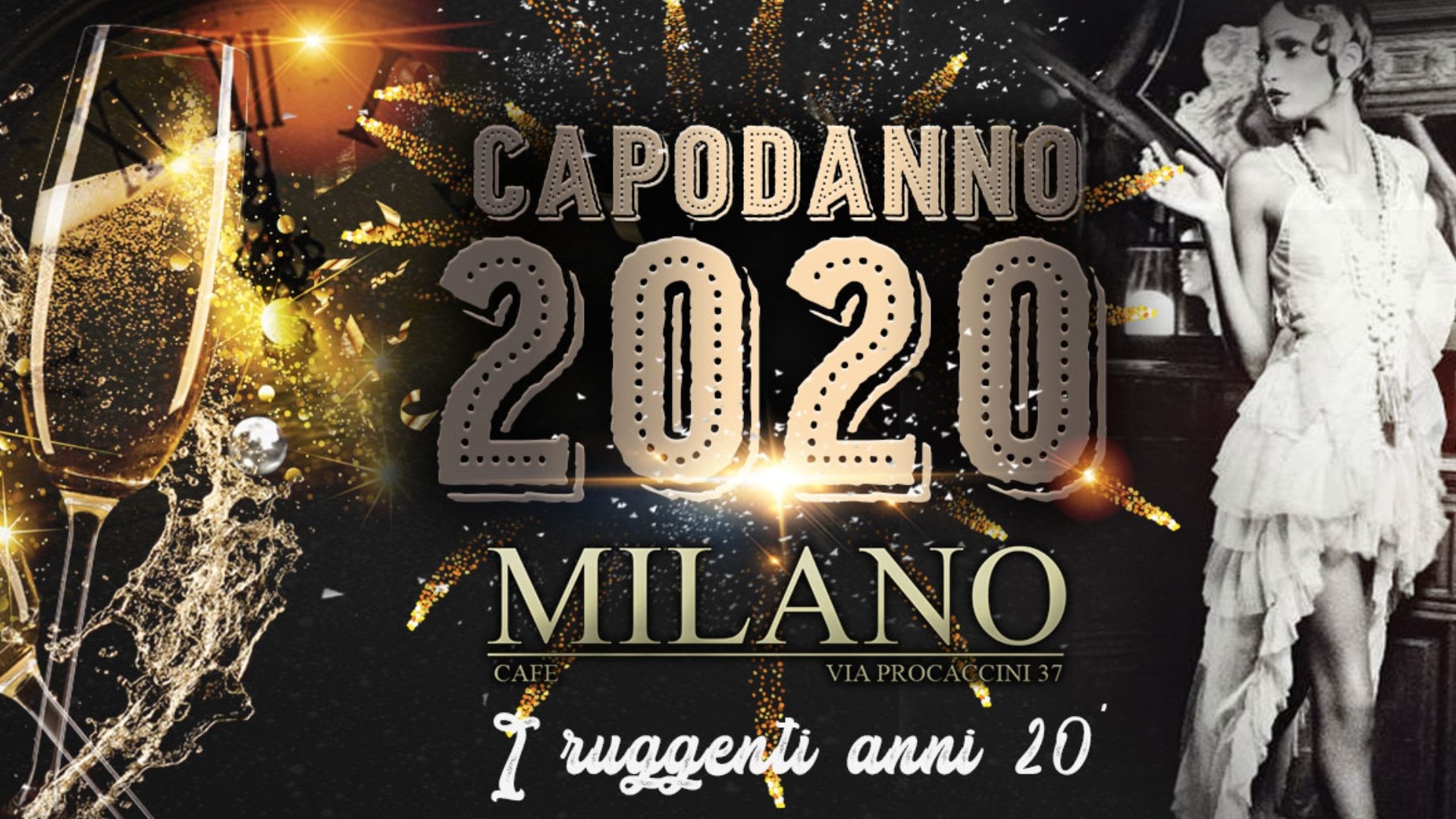 Capodanno 2020 Milano Cafe ⁑ " I ruggenti anni 20 " image