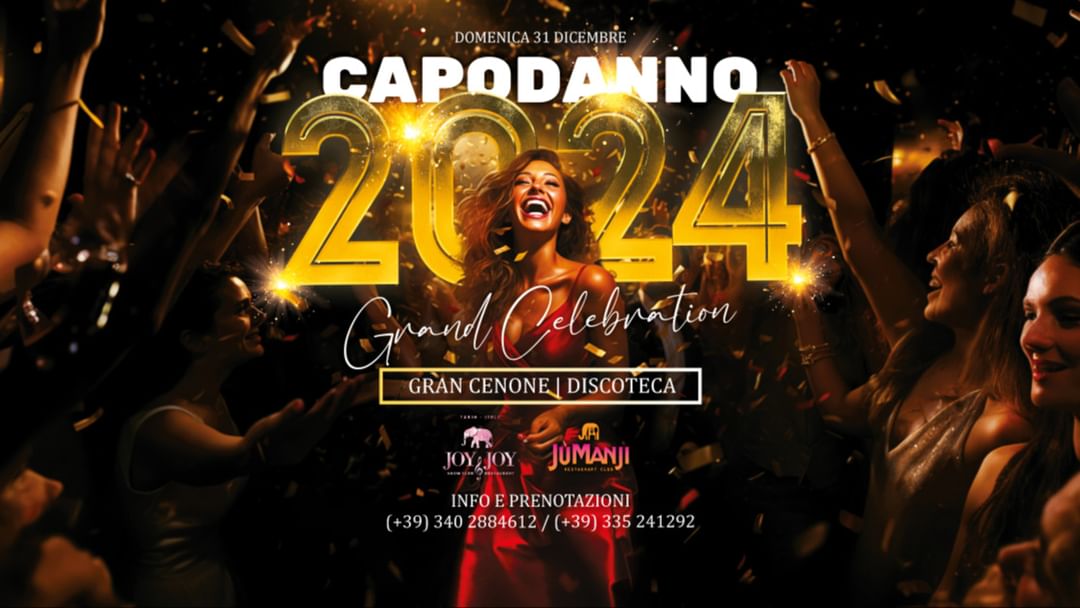Copertina evento Capodanno 2024 @Joy&Joy