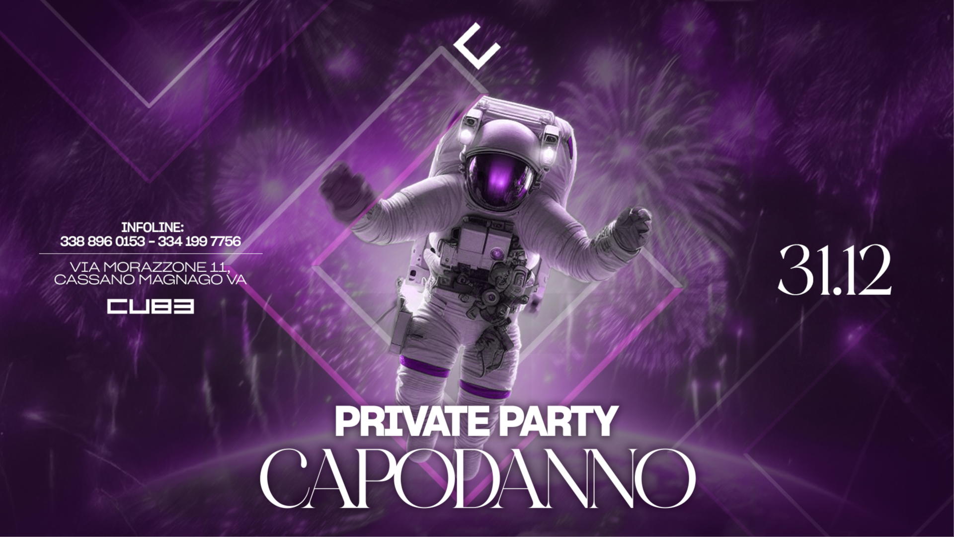 CAPODANNO AL CUBE CLUB - PRIVATE PARTY 