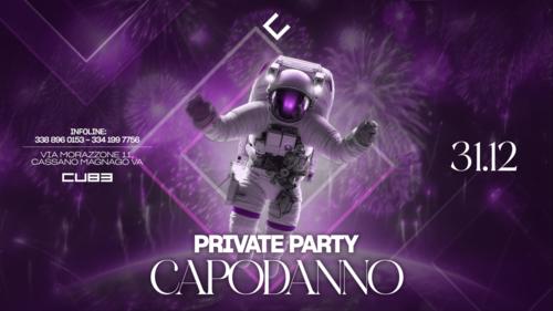 Locandina CAPODANNO AL CUBE CLUB - PRIVATE PARTY