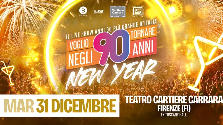 Cover for event: Capodanno con Voglio tornare negli anni 90 a Firenze