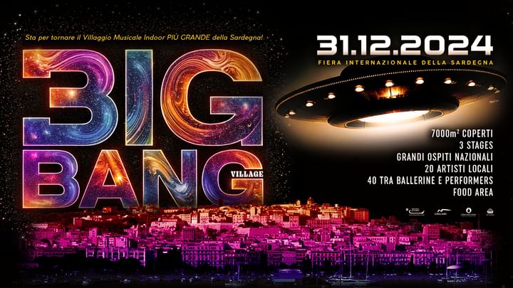 Cover for event: Capodanno di Cagliari - 2025 - Fiera Internazionale - BigBang Village