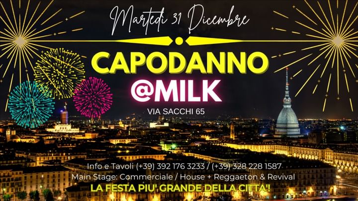 Cover for event: CAPODANNO @MILK