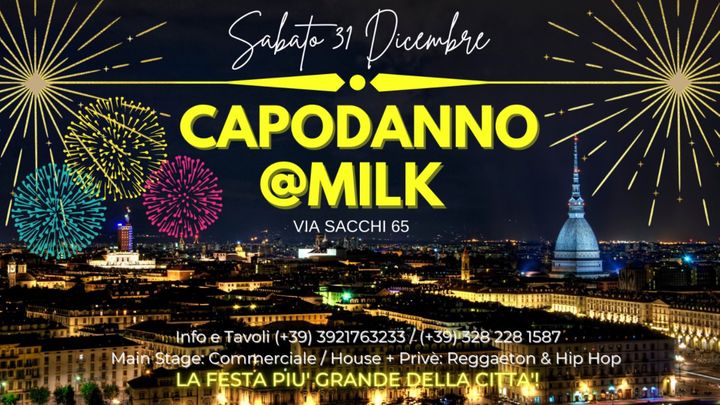 Cover for event: CAPODANNO @MILK