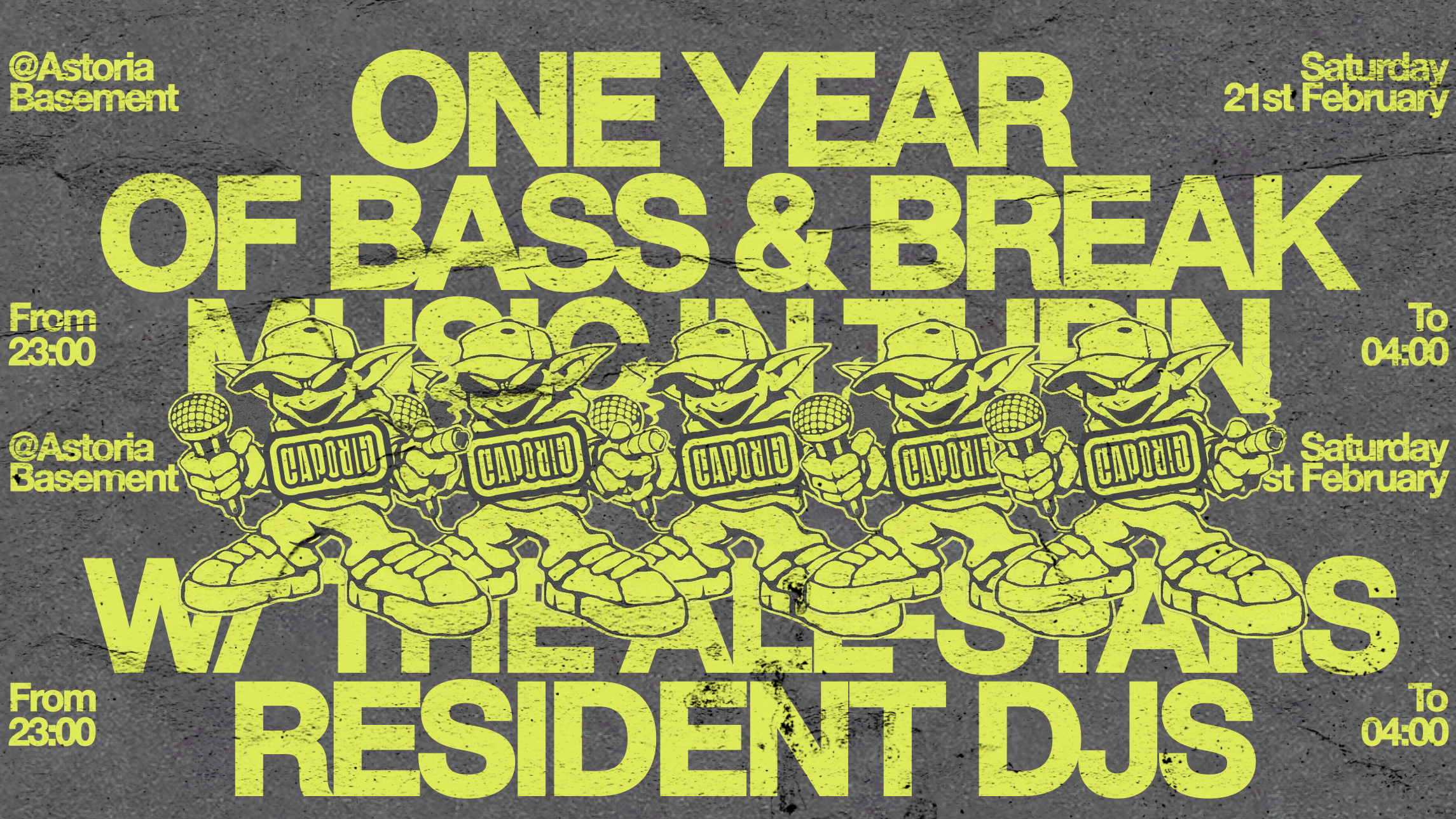 CAPOGIRO ALL STARS ''One Year Of Bass and Break Music in Turin'' at Astoria image