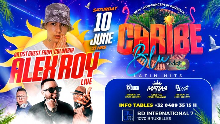 Cover for event: Caribe Blu | New Latin Concept in Brussels ||| SATURDAY 10/06 |||