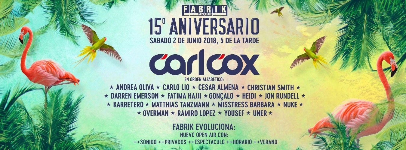 Carl Cox | 15º Aniversario image