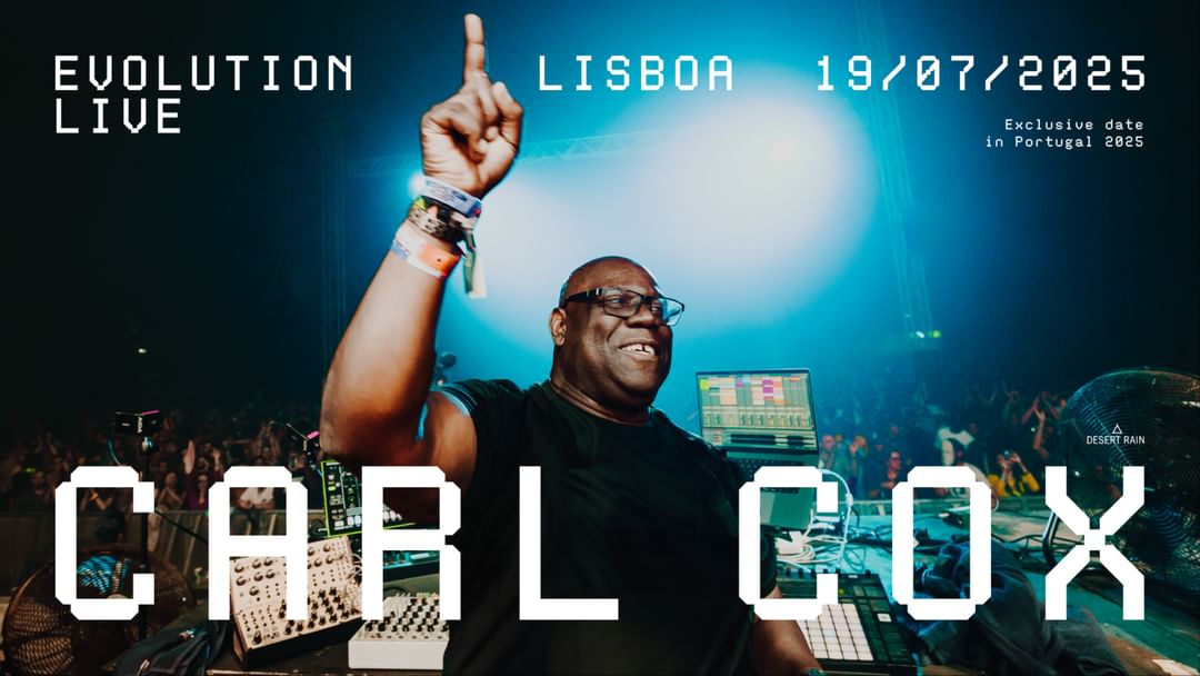 Carl Cox Evolution Live | Lisbon 2025-Eventplakat