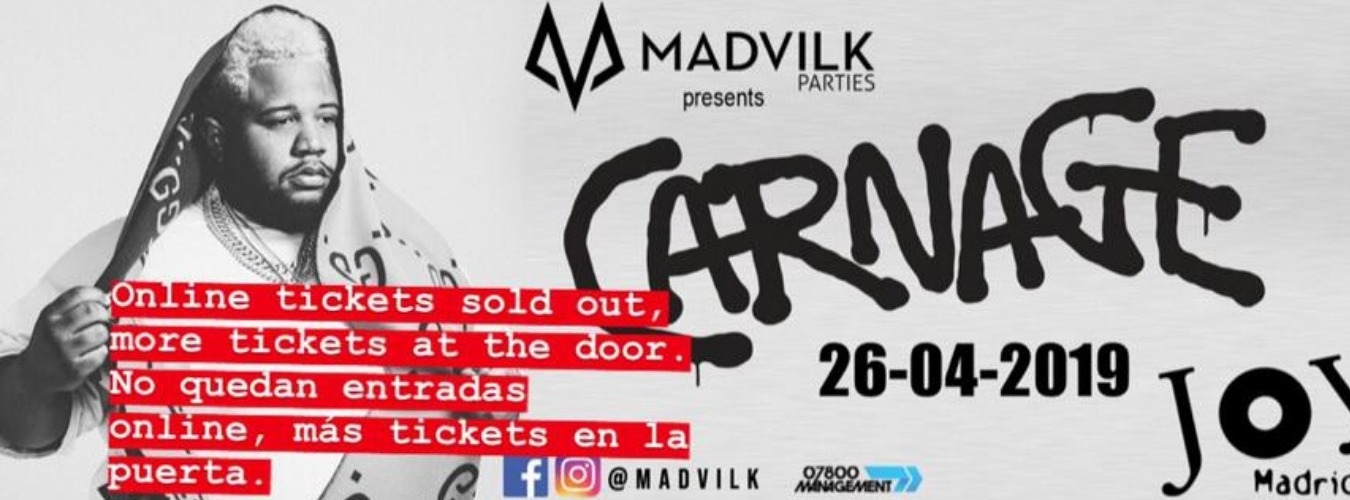 CARNAGE  @ MUSIC BOX - JOY ESLAVA image