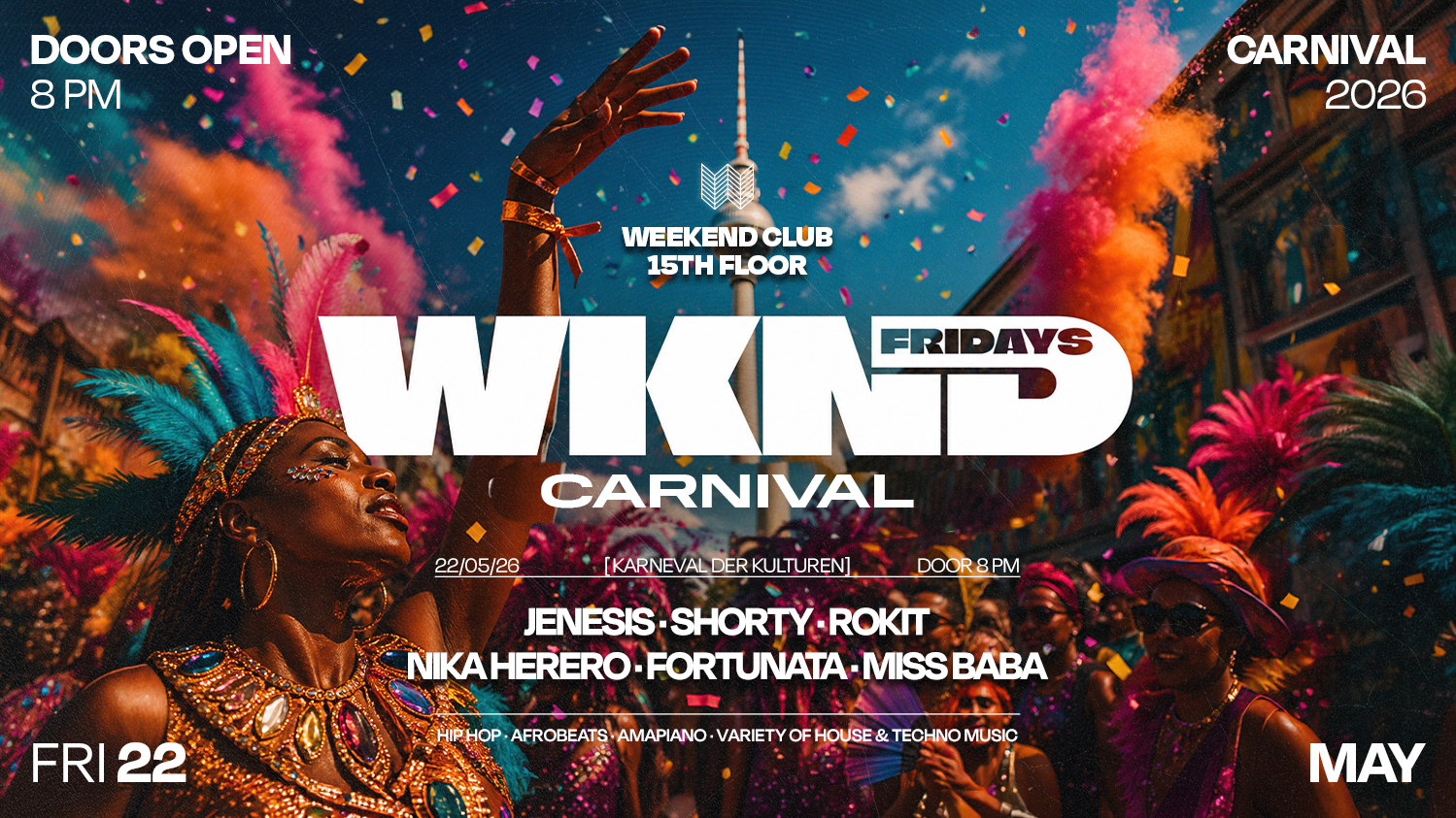 CARNIVAL X WKND - Techno Party in Berlin