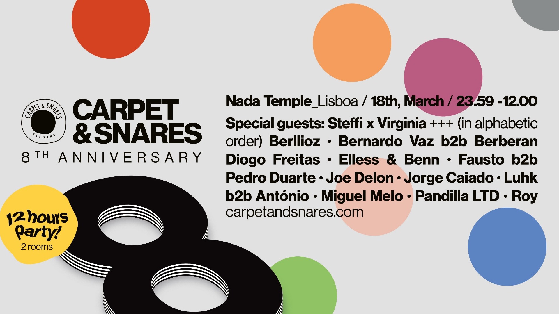 Carpet & Snares 8th Anniversary - Lisboa image