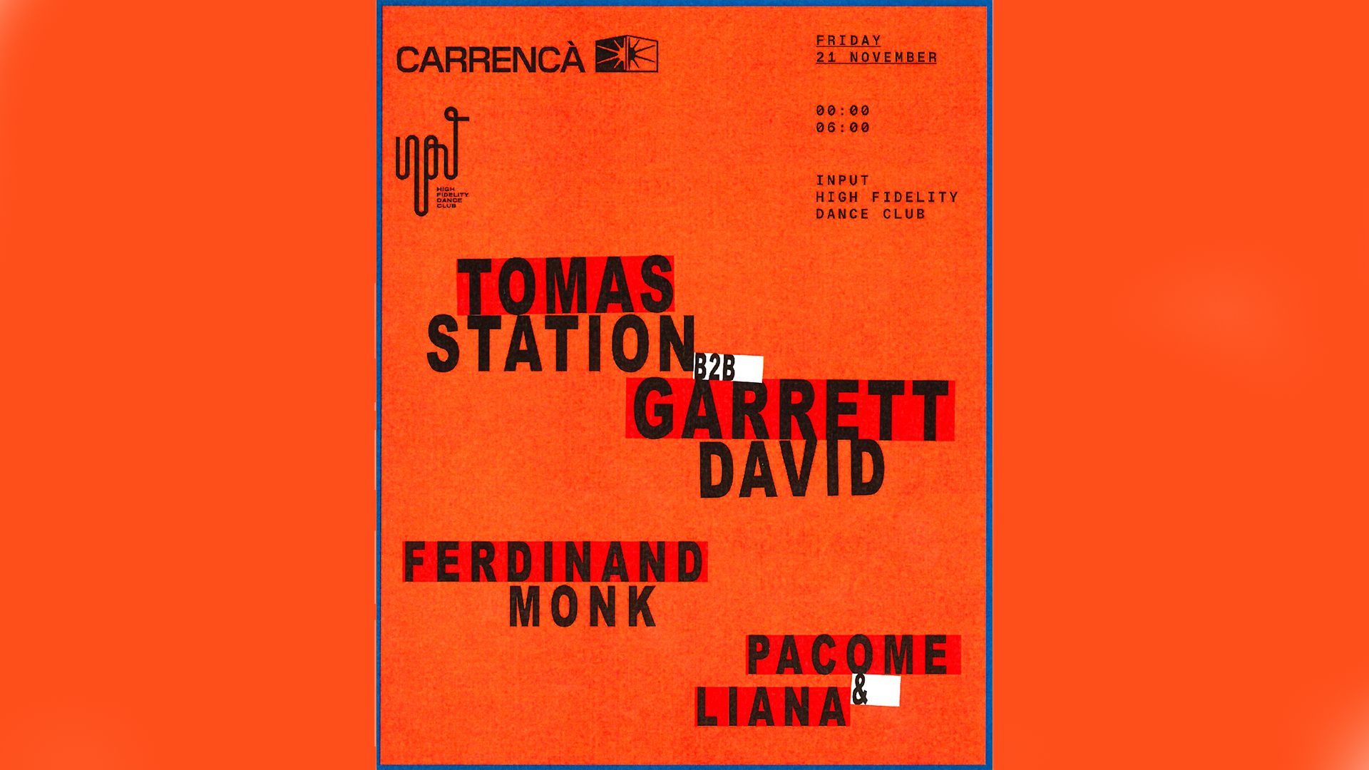 CARRENCÀ pres. TOMAS STATION & GARRET DAVID image