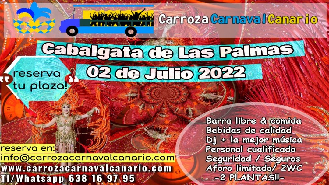Cartel del evento Carroza Cabalgata Carnaval Las Palmas