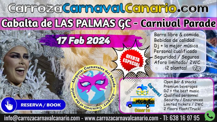 Cover for event: Carroza Cabalgata Carnaval Las Palmas de GC 2024
