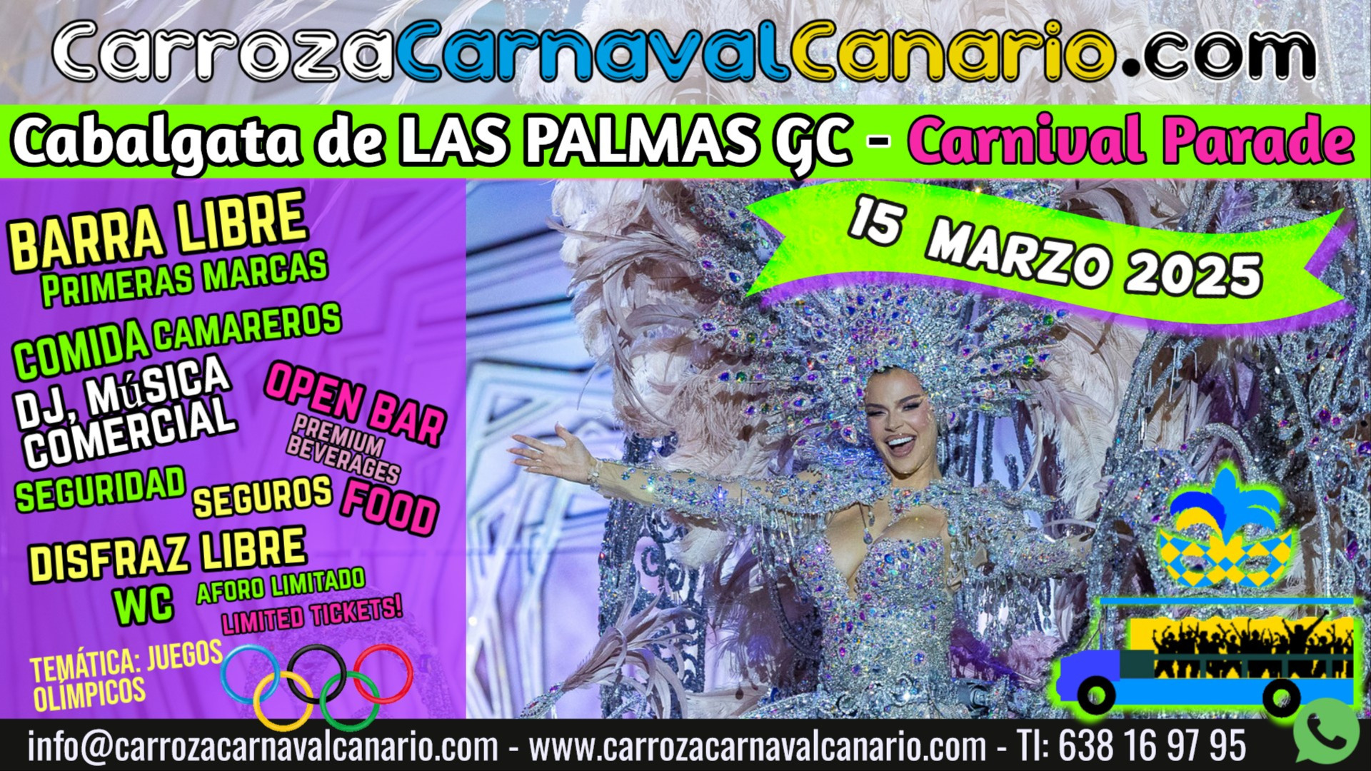 Carroza Cabalgata Carnaval Las Palmas de GC 2025