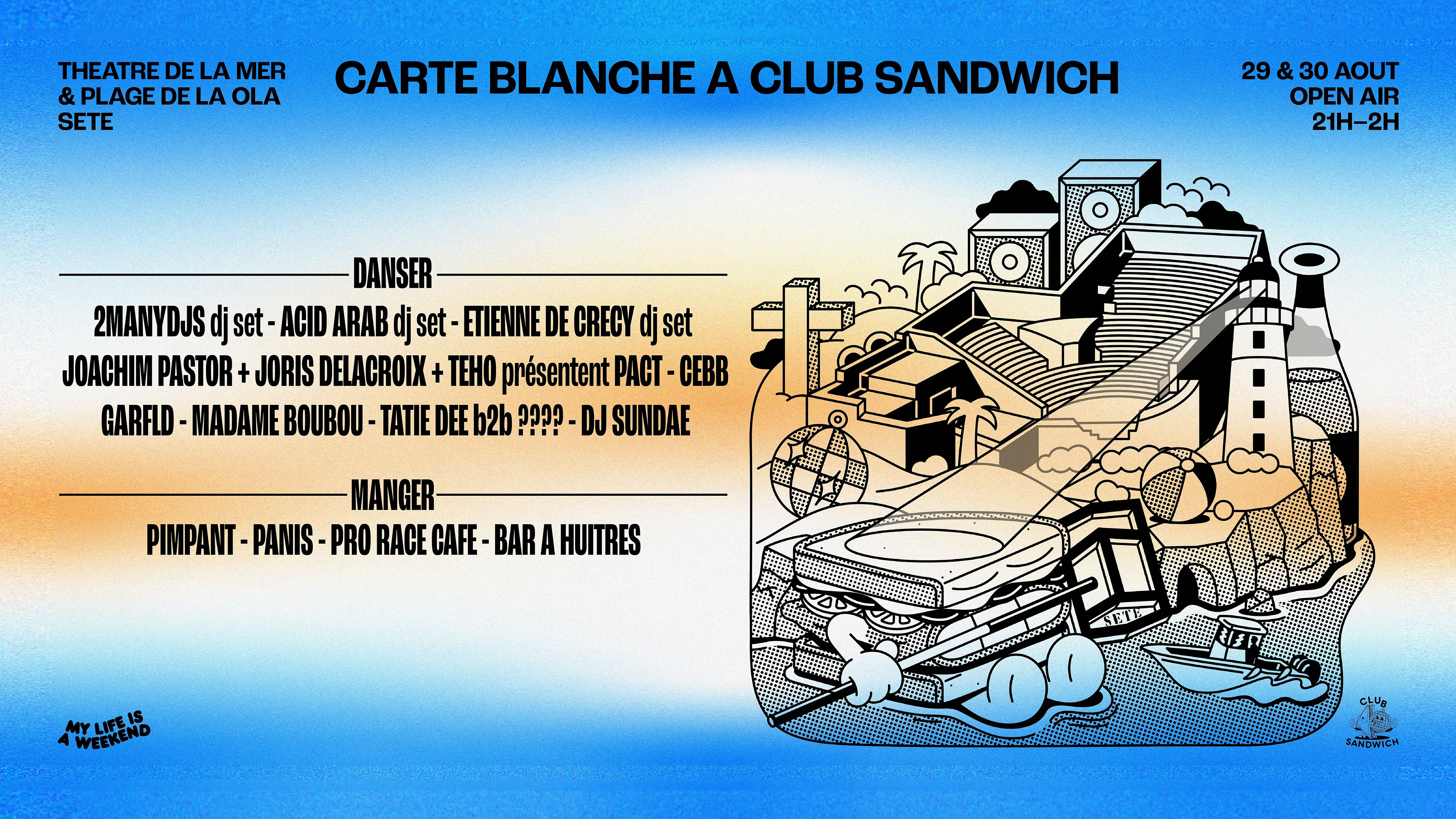 Carte Blanche à Club Sandwich Pass Samedi image