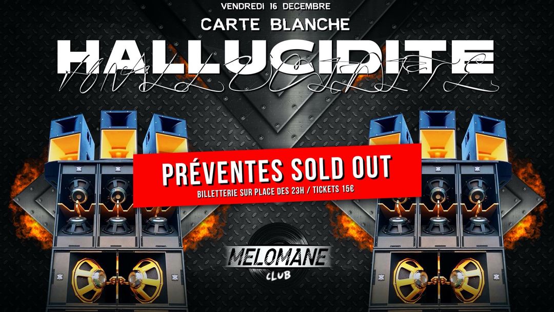 [Carte Blanche] HALLUCIDITÉ event cover