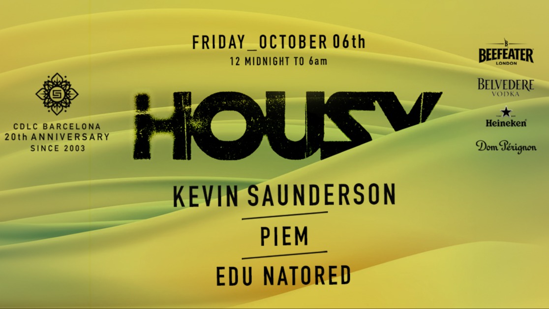 CDLC 20th Anniversary pres: Housy w/ Kevin Saunderson / Piem / Edu Natored image