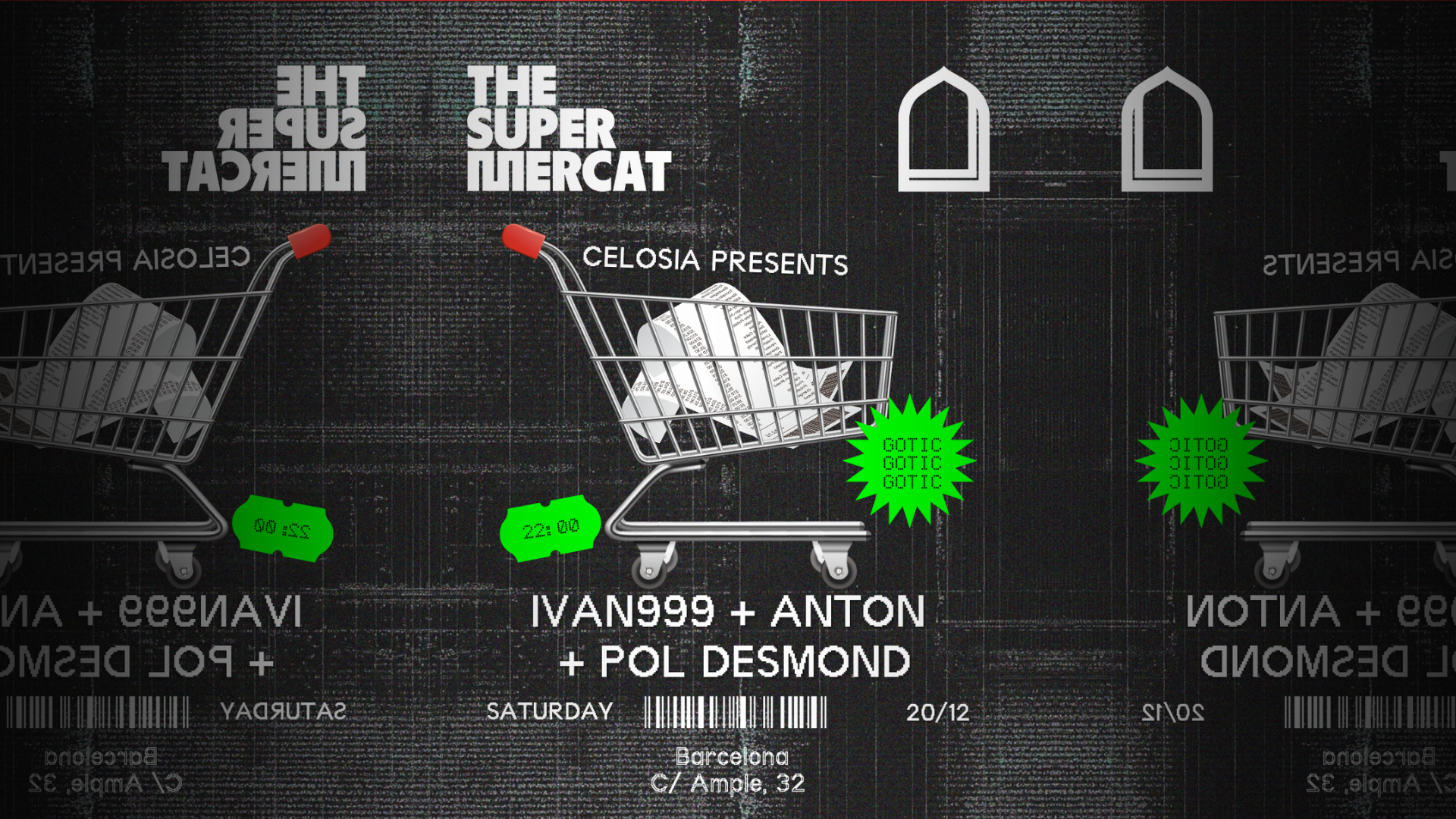 CELOSIA pres. IVAN999 + ANTON + Pol Desmond (The Supermercat, Gòtic) image