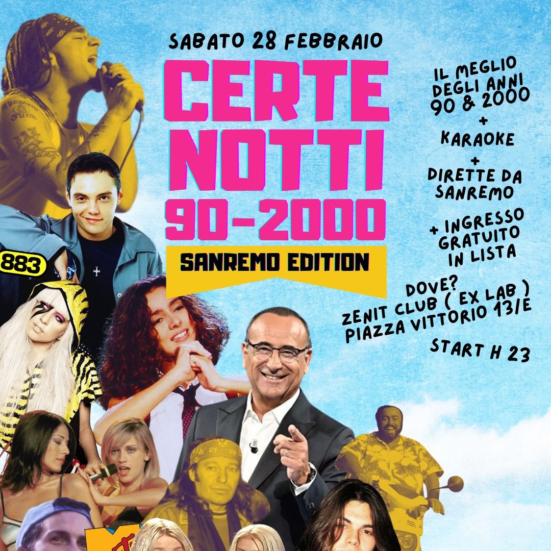 CERTE NOTTI 90 2000 - SANREMO EDITION image