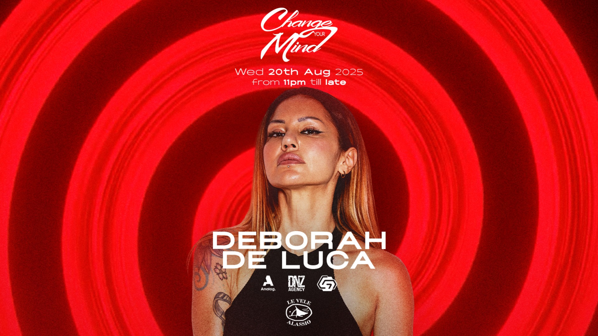 Change Your Mind pres. Deborah De Luca at Le Vele Alassio Wednesday 20th August 2025 image