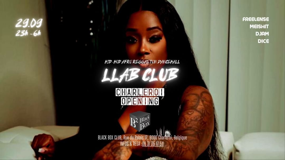 Cartel del evento CHARLEROI : LLAB CLUB OPENING