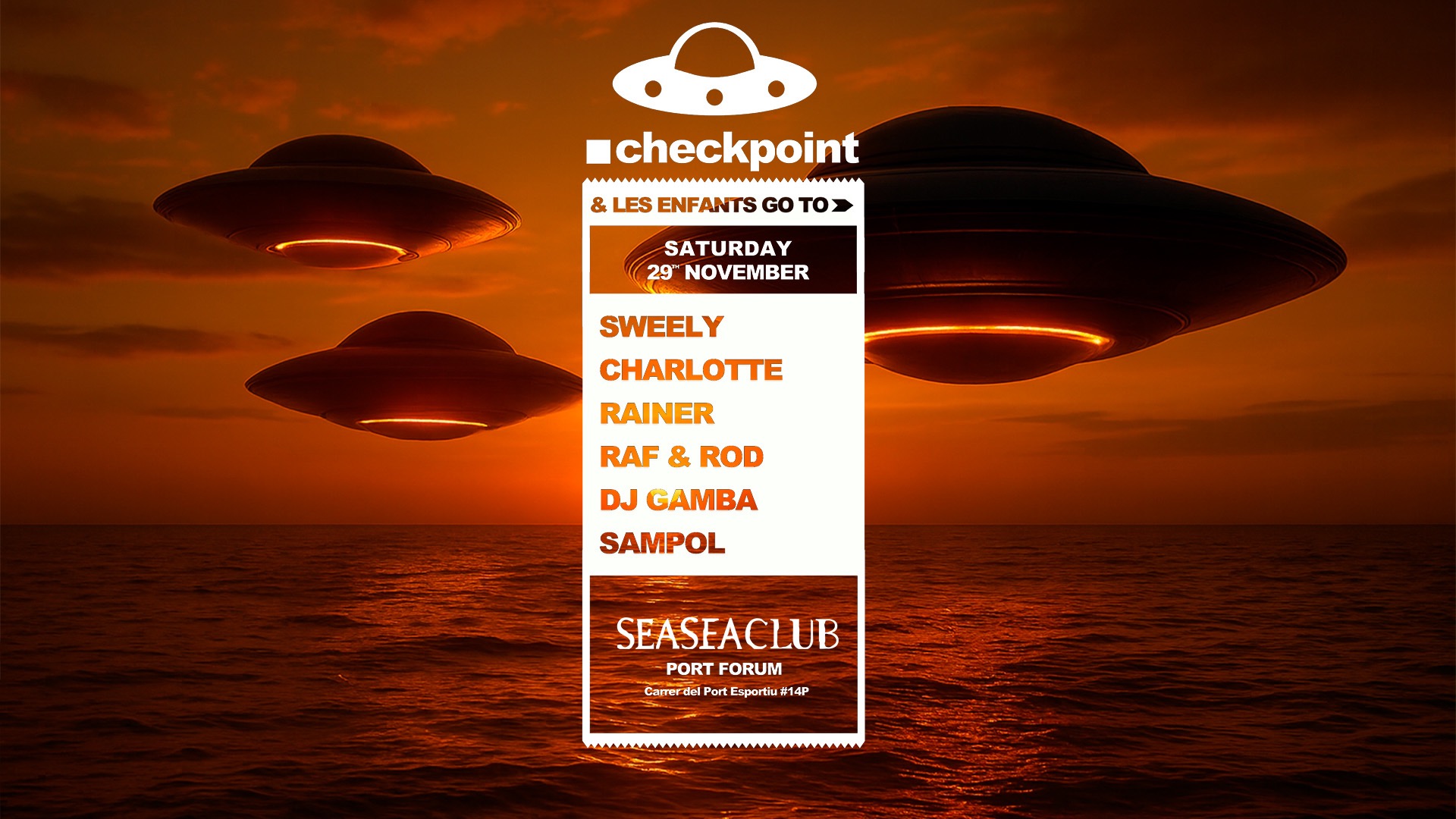 ■ checkpoint x Les Enfants at SeaSea Club pres. Sweely