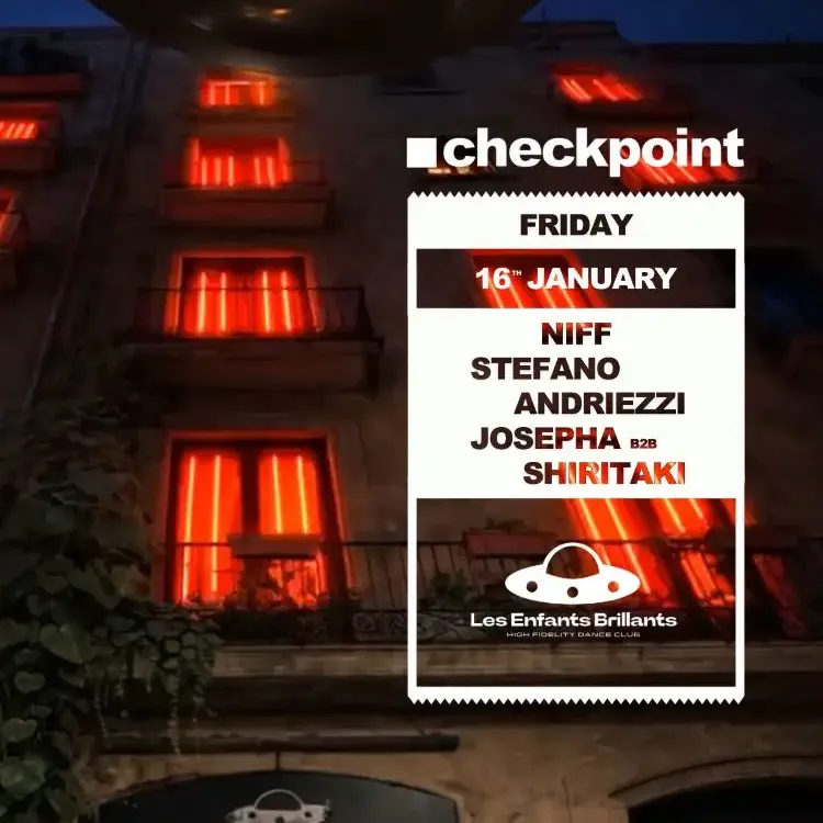 ■ checkpoint pres. Niff + Stefano Andriezzi + Josepha b2b Shiritaki image