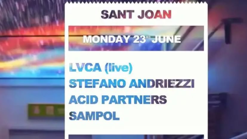 Cartell de l'esdeveniment  ■ checkpoint SANT JOAN 2025 press LVCA live, Stefano Andriezzi, Sampol, Acid Partners