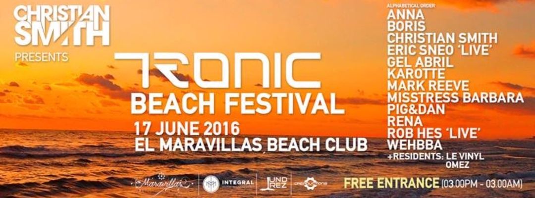 Cartel del evento Christian Smith presented by Tronic Beach Festival | Off Week