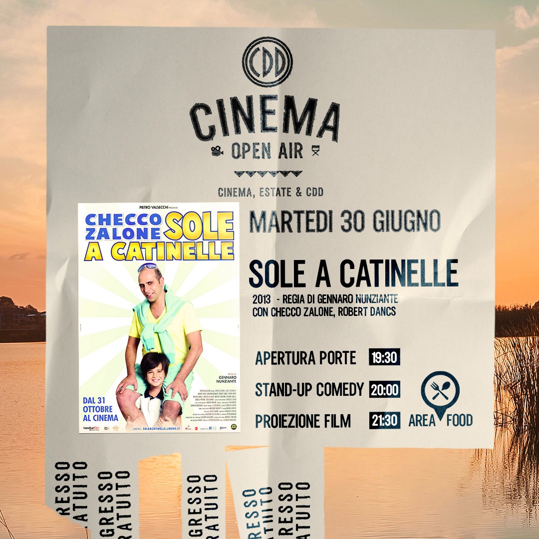 Cinema Open Air "Sole a Catinelle" + "Stand-up Comedy image