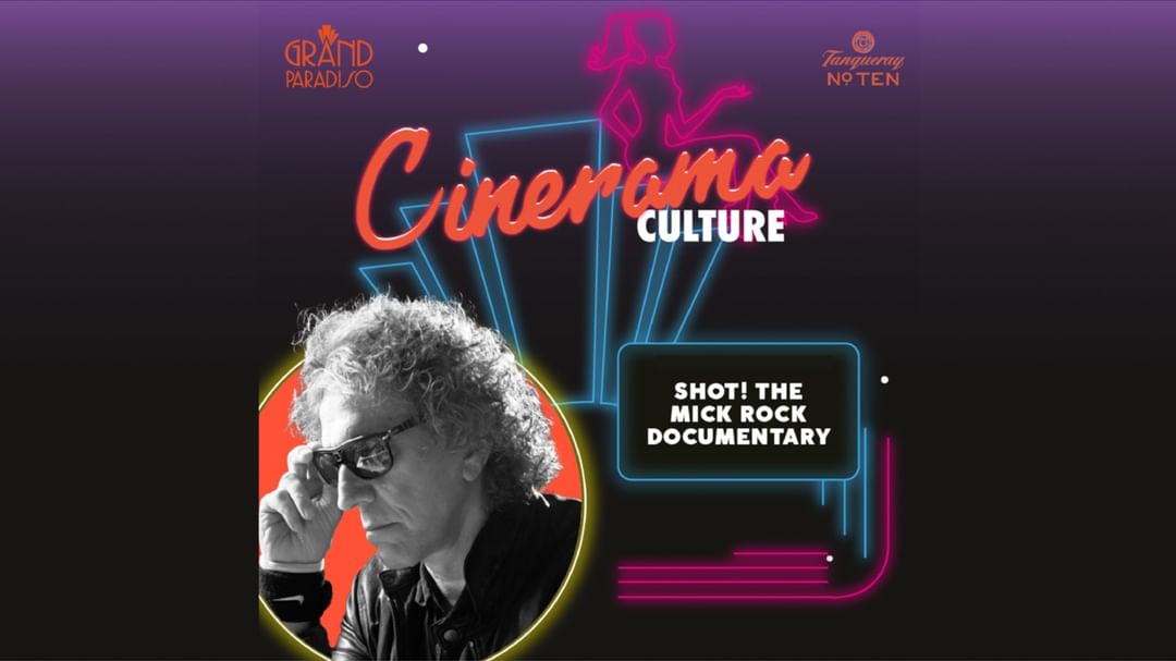 Cartell de l'esdeveniment CINERAMA SHOT! THE MICK ROCK DOCUMENTARY 