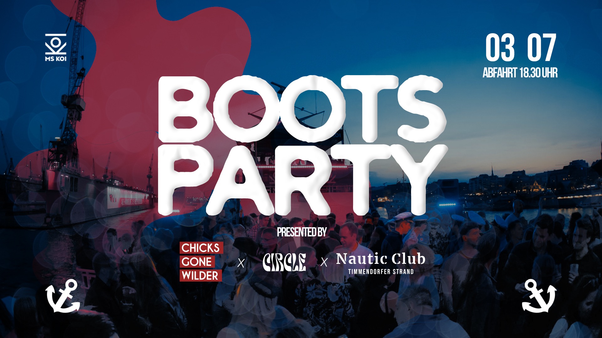 CIRCLE x NAUTIC CLUB x CGW pres. BOOTSPARTY EDT. - Techno Party in Hamburg
