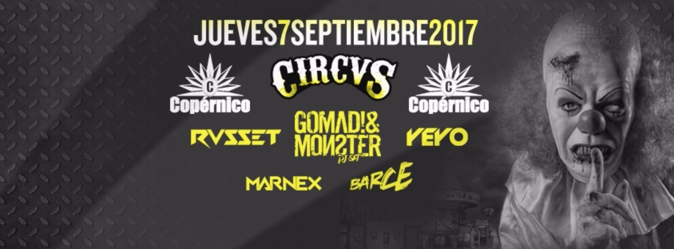 CIRCVS CLUB (7 SEPTIEMBRE 2017) @ SALA COPERNICO image