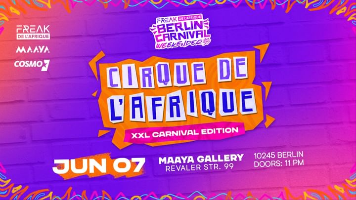 Cover for event: Cirque De L'Afrique XXL Carnival Edition