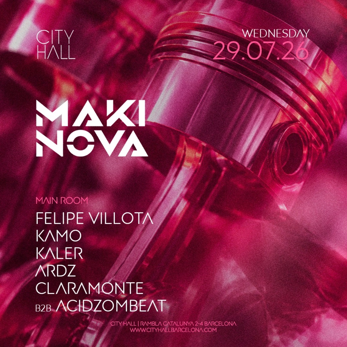City Hall pres. MAKI NOVA || Wednesday || FREE PASS BEFORE 1:00 A.M. image