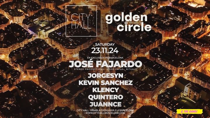 Cover for event: CITY HALL pres. SATURDAY + GOLDEN CIRCLE